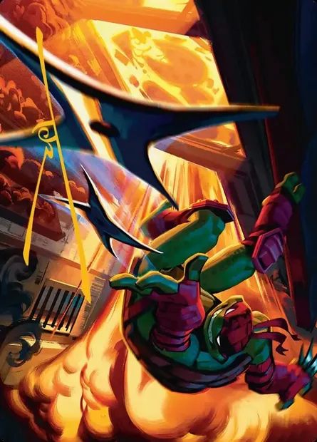 Storm of Steel // Storm of Steel, Magic card ATMT 48 — Teenage Mutant Ninja Turtles Art Series set
