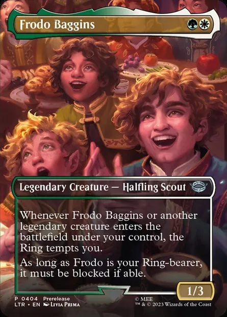 Frodo Baggins, Magic card LTR 404 — The Lord of the Rings: Tales of Middle-earth set