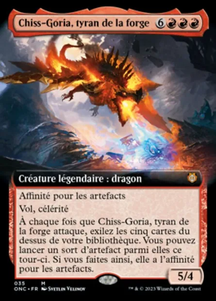 Chiss-Goria, tyran de la forge, carte Magic ONC 35 — extension Phyrexia: All Will Be One Commander