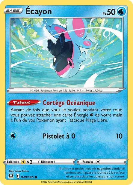 Écayon, carte Pokémon LOR 040 — extension Origine Perdue