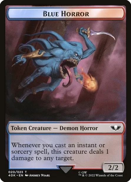 Blue Horror, Magic card T40K 20 — Warhammer 40,000 Tokens set