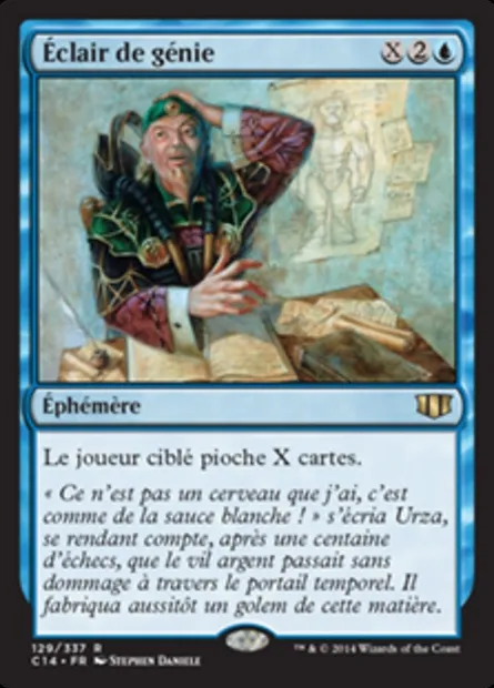 Éclair de génie, carte Magic C14 129 — extension Commander 2014