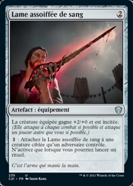 Lame assoiffée de sang, carte Magic C21 235 — extension Commander 2021