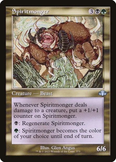 Spiritmonger, Magic card DMR 370 — Dominaria Remastered set