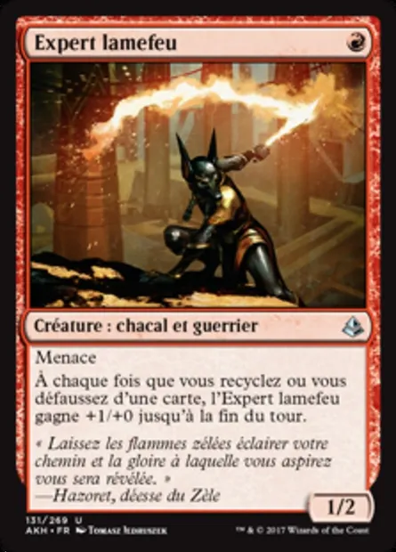 Expert lamefeu, carte Magic AKH 131 — extension Amonkhet