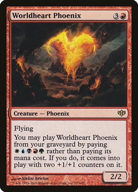 Worldheart Phoenix, Magic card CON 77 — Conflux set