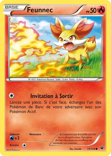 Feunnec, carte Pokémon FCO 11 — extension Impact des Destins