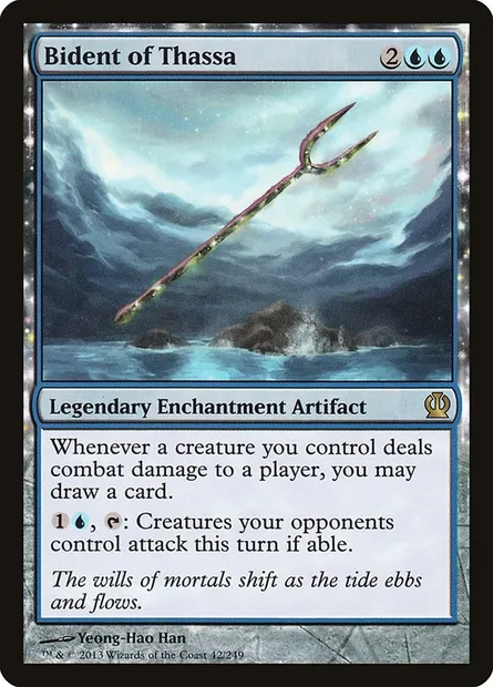 Bident of Thassa, Magic card THS 42 — Theros set