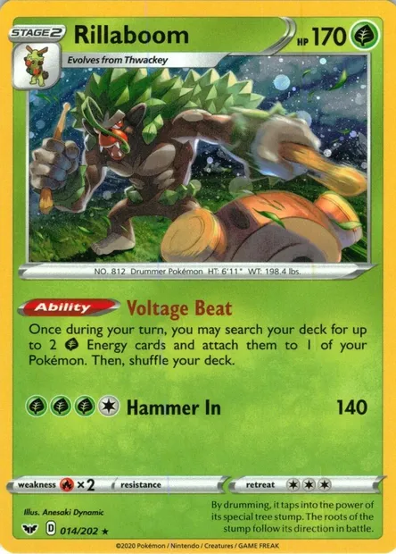 Gorythmic, carte Pokémon TDX 014-12 — extension Theme Deck & Blisters Exclusives