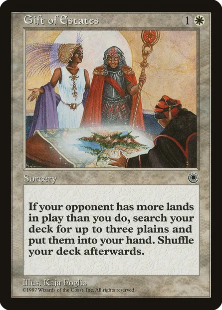 Gift of Estates, Magic card POR 17 — Portal set