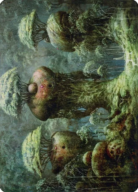 Forest // Forest, Magic card ADMU 65 — Dominaria United Art Series set
