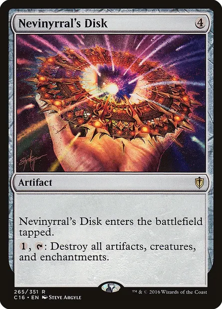 Nevinyrral's Disk, Magic card C16 265 — Commander 2016 set