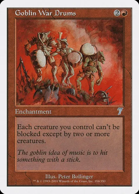 Goblin War Drums, Magic card 7ED 194 — Seventh Edition set