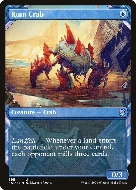 Ruin Crab, Magic card ZNR 295 — Zendikar Rising set