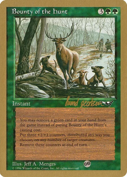 Prime de chasse, carte Magic WC97 sg85sb — extension World Championship Decks 1997