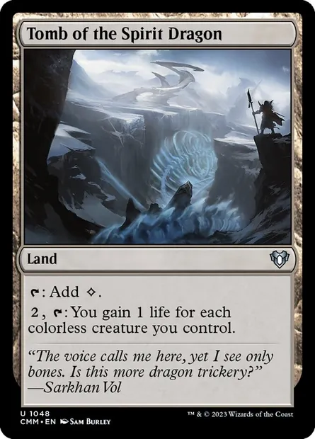 Tomb of the Spirit Dragon, Magic card CMM 1048 — Commander Masters set