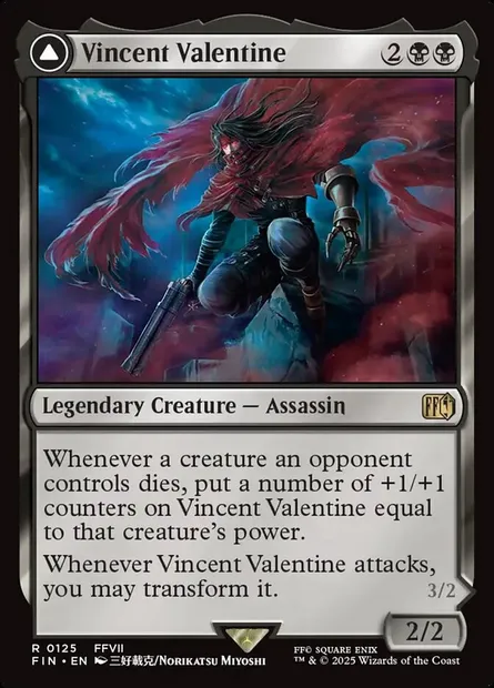 Vincent Valentine // Galian Beast, Magic card FIN 125 — Final Fantasy set
