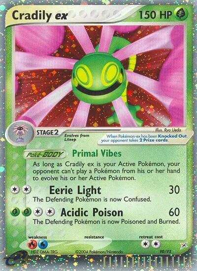Cradily ex, Pokémon card MA 90 — Team Magma vs Team Aqua set