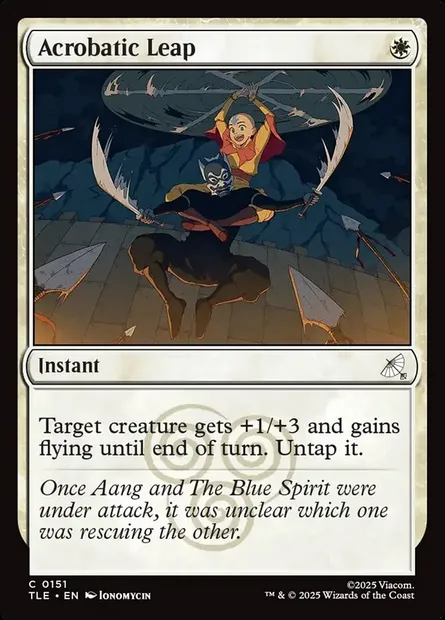 Acrobatic Leap, Magic card TLE 151 — Avatar: The Last Airbender Eternal set