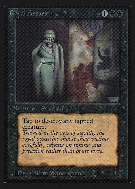 Assassin royal, carte Magic CEI 124 — extension Intl. Collectors' Edition