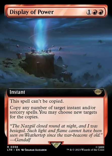 Display of Power, Magic card LTR 358 — The Lord of the Rings: Tales of Middle-earth set