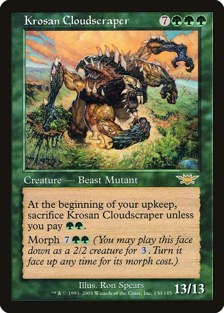 Krosan Cloudscraper, Magic card LGN 130 — Legions set