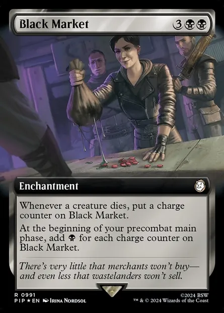 Marché noir, carte Magic PIP 991 — extension Fallout