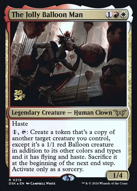 The Jolly Balloon Man, Magic card PDSK 219s — Duskmourn: House of Horror Promos set