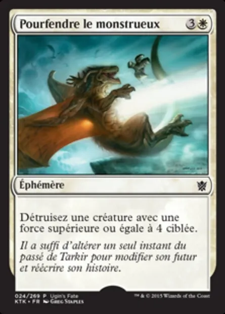 Pourfendre le monstrueux, carte Magic UGIN 24 — extension Ugin's Fate