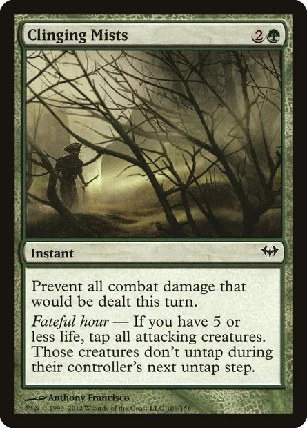 Clinging Mists, Magic card DKA 109 — Dark Ascension set