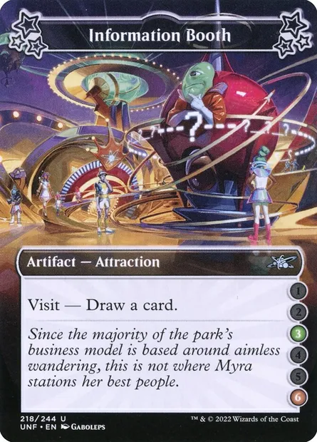 Information Booth, Magic card UNF 218b — Unfinity set