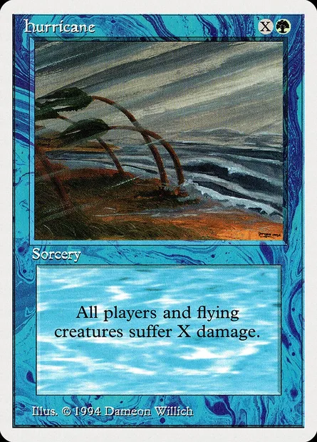 Hurricane, Magic card SUM 202 — Summer Magic / Edgar set