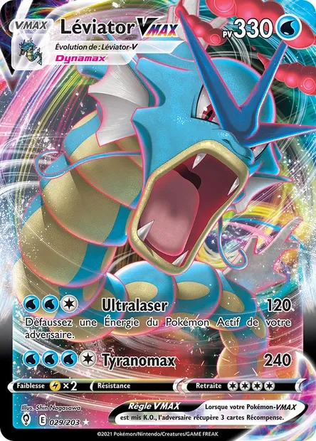 Léviator VMAX, carte Pokémon EVS 29 — extension Évolution Céleste