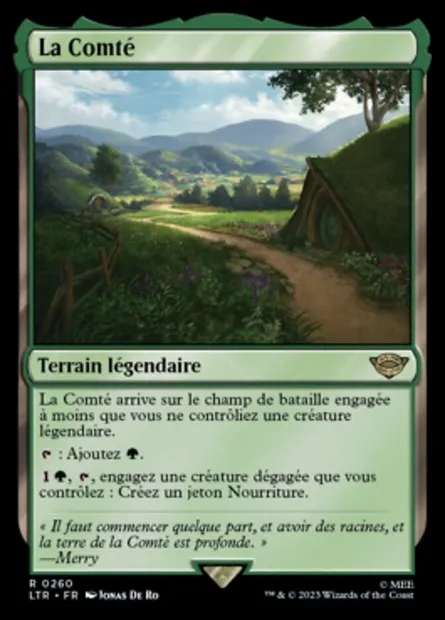 La Comté, carte Magic LTR 260 — extension Le Seigneur des Anneaux : chroniques de la Terre du Milieu
