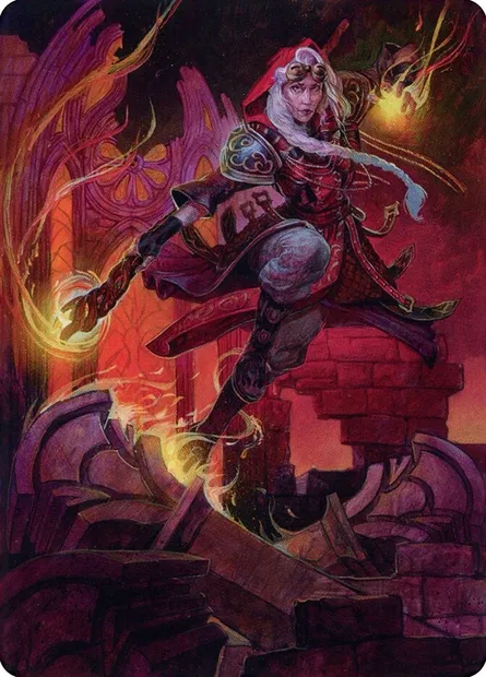 Jaya, Fiery Negotiator // Jaya, Fiery Negotiator, carte Magic ADMU 35 — extension Dominaria United Art Series