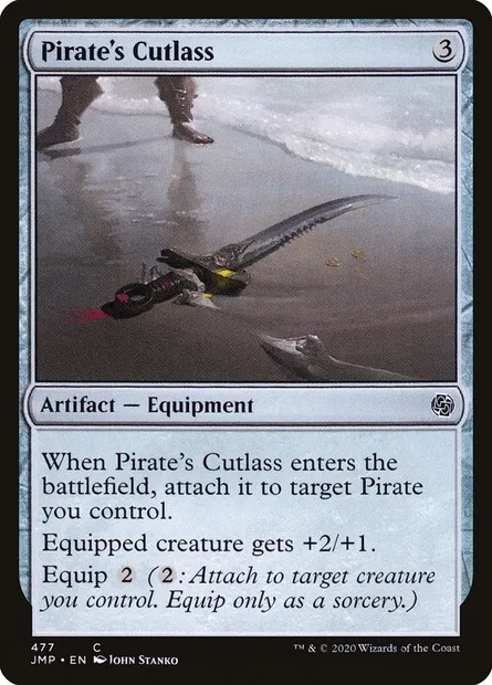 Pirate's Cutlass, Magic card JMP 477 — Jumpstart set
