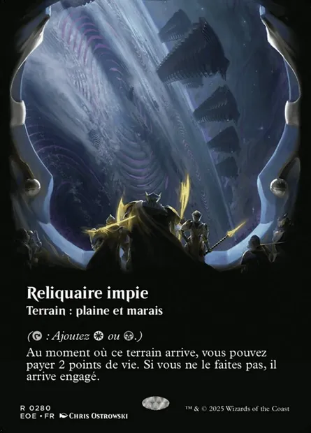 Reliquaire impie, carte Magic EOE 280 — extension Edge of Eternities
