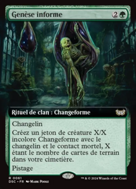 Genèse informe, carte Magic DSC 61 — extension Duskmourn: House of Horror Commander