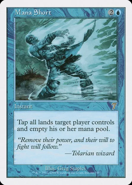 Mana Short, Magic card 7ED 86 — Seventh Edition set