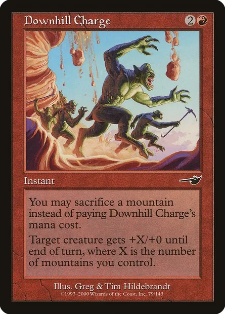Downhill Charge, Magic card NEM 79 — Nemesis set