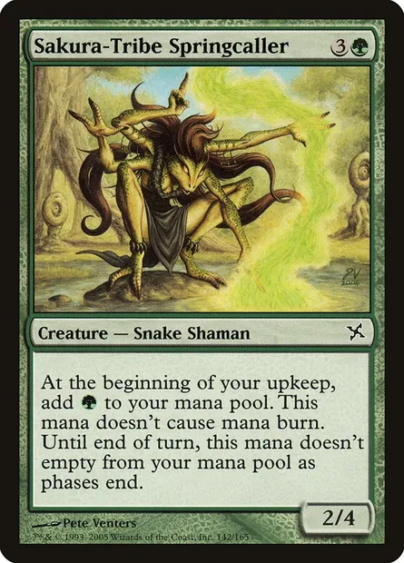 Sakura-Tribe Springcaller, Magic card BOK 142 — Betrayers of Kamigawa set