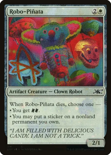 Robo-Piñata, carte Magic UNF 311 — extension Unfinity