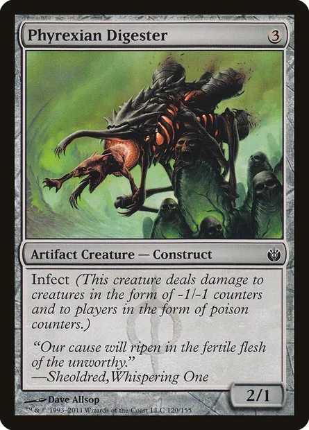 Phyrexian Digester, Magic card MBS 120 — Mirrodin Besieged set