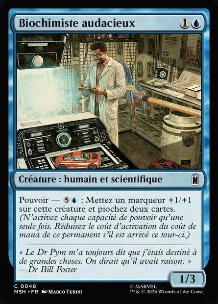 Biochimiste audacieux, carte Magic MSH 48 — extension Marvel Super Heroes