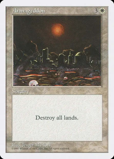 Armaguedon, carte Magic 5ED 7 — extension Cinquième Edition