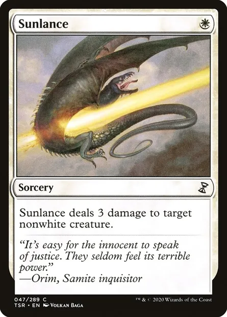 Sunlance, Magic card TSR 47 — Time Spiral Remastered set