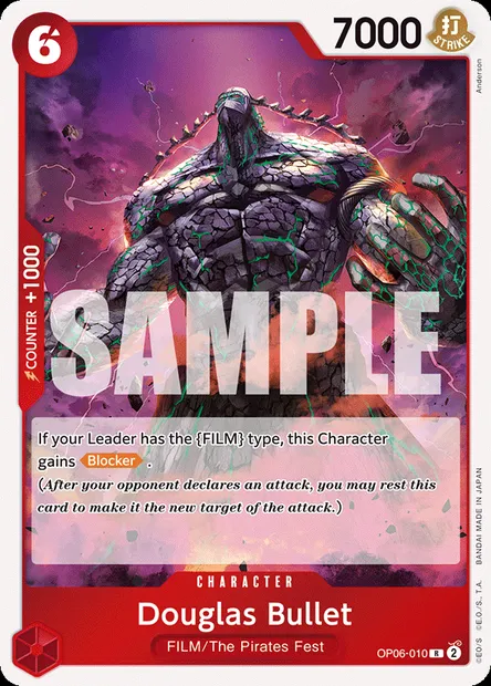 Douglas Bullet, carte One Piece OP06-010 — extension ONE PIECE CARD THE BEST