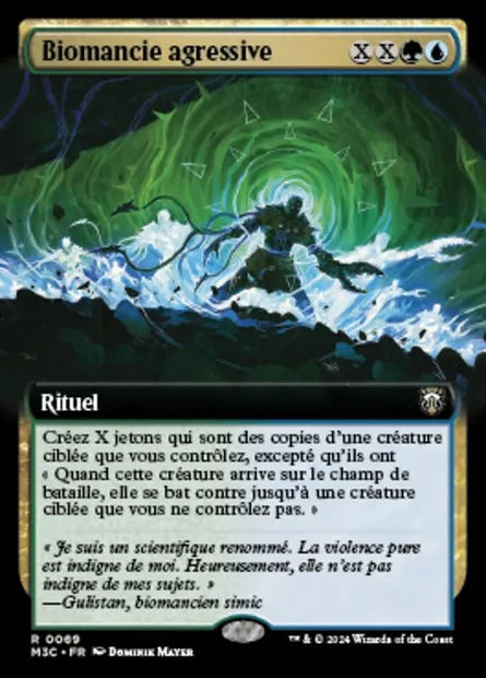 Biomancie agressive, carte Magic M3C 69 — extension Modern Horizons 3 Commander