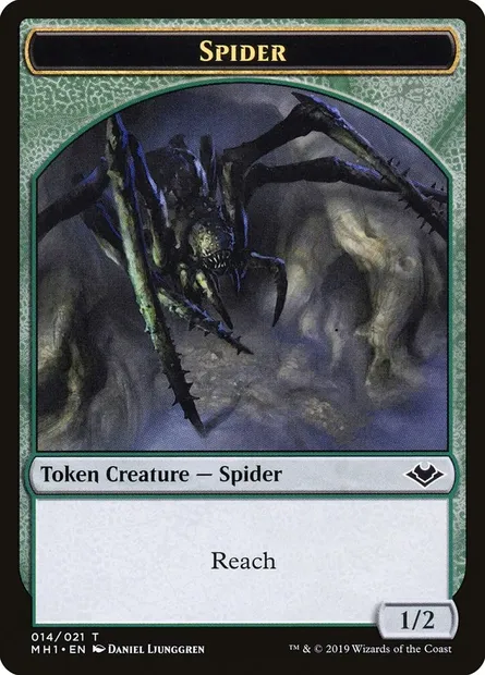Spider, carte Magic TMH1 14 — extension Modern Horizons Tokens