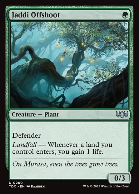Jaddi Offshoot, Magic card TDC 260 — Tarkir: Dragonstorm Commander set